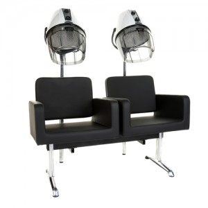 Barbados 2 Seat Dryer Bank. Crewe Orlando Salon Supplies UK. Hairdressing supplies UK. Washpoints, styling chairs, barber chairs, salon accessories, salon furniture.